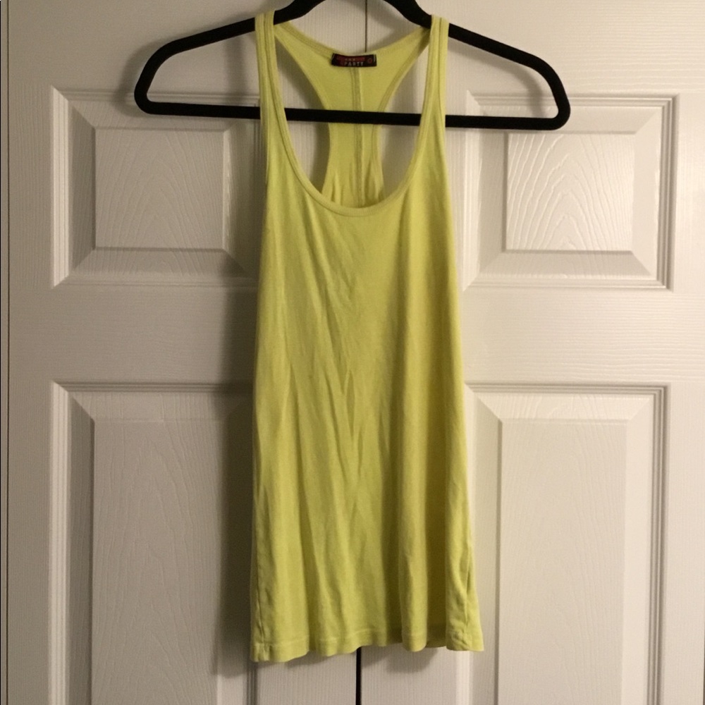 Neon yellow tank